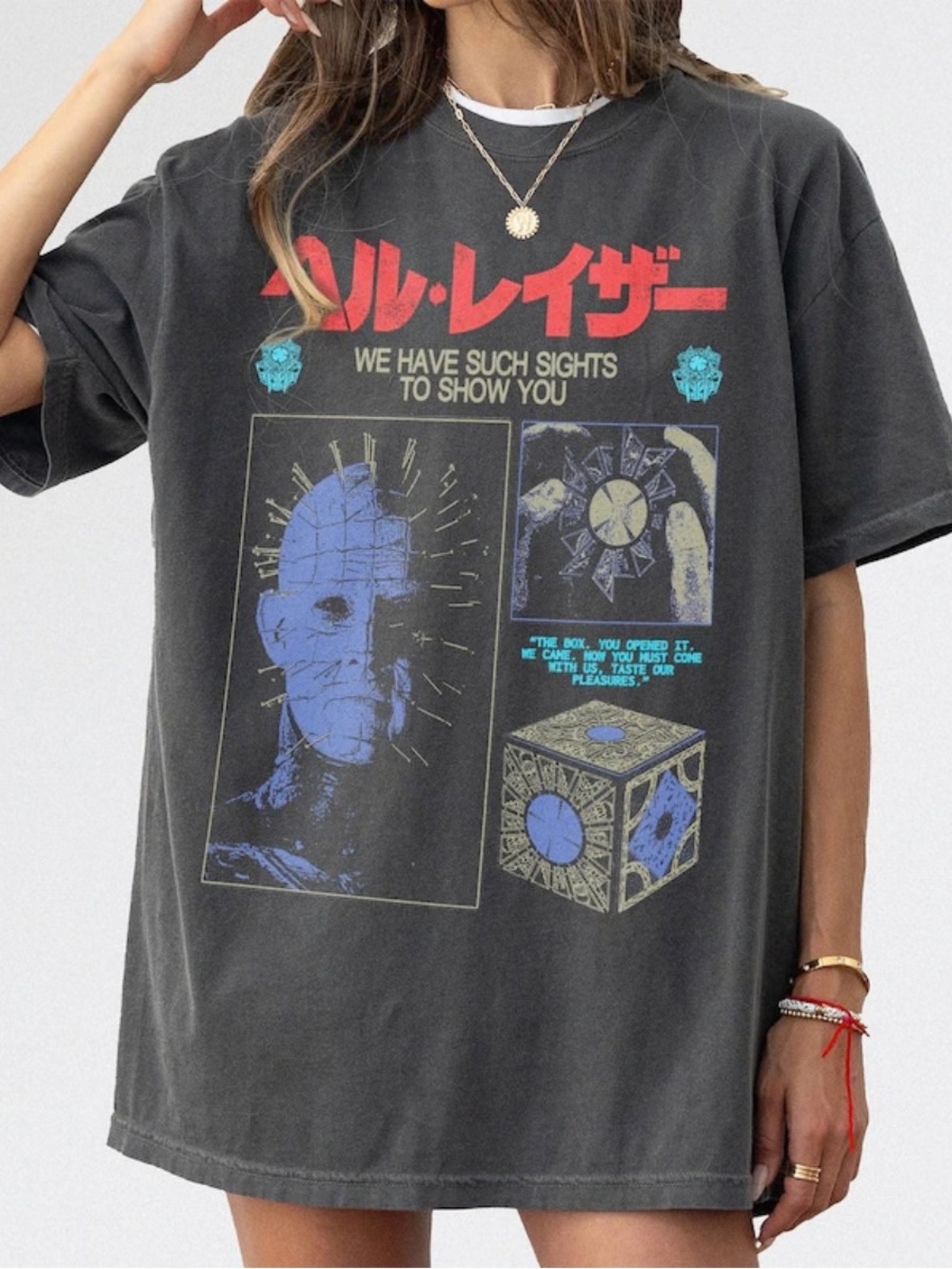 Comfort Colors Pepper Hell Horror Movie Graphic Tee, Retro 80s Pin Head Film Tee